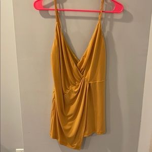 Blue Blush Mustard Yellow Romper NW